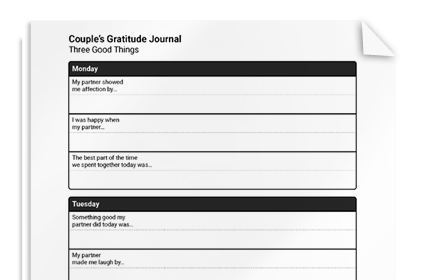 Couple's Gratitude Journal