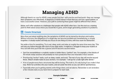 Managing ADHD